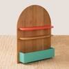 Kiko Story Solid Wood Shelf in Red Cherry Finish
