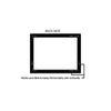 Colt Framed rectangular decorative and bathroom wall mirror by elegant arts and frames (Mirror size 36 inch x 24 inch )