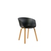 Kepler Brooks Modena Cafeteria Dining Chair in Black Colour