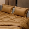 Stoa Paris Comforter Set Double Bed, 300TC Satin Double Bed Comforters in Eternal Glow