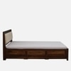 Aaryav Hydraulic Solid Wood Bed King Size in Provincial Teak Finish