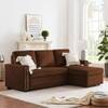 Solace  Pull Out Sofa cum Bed  in Brown Colour