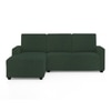 Left Aligned 2 Seater Left Aligned Chaise Olive Green Sofa Cover