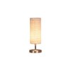 White Jute table lamp with Steel Base -49