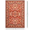 Presto Orange Traditional Hand Tufted Wool Carpet 5X7 Feet