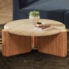 Kotaro Travertine Coffee Table