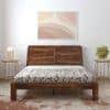 Samriddh Solid Wood Queen Size Non Storage Bed In Provincial Teak Finish