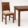 Globally Indian Aarya Solid Sheesham Wood 6 Seater Dining Table Set 6 Chairs Beige