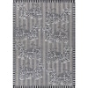 Jaipur Rugs Soft Striped Wool Polyester Dhurrie Rug White 6x8 ft