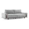 Barcelona Essential 3 Seater Fabric Sofa In Granite Weave