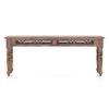 Bunai Solid Wood Bench In Teak Finish