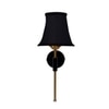 Devansh Metal Wall Mounted Lamp With Black Cotton Shade