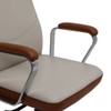 Ettorez Lexus Hb Ultra Premium Leatherette Office Chair In Cream And Tan