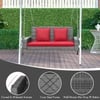 Carry Bird Wicker Patio Furniture Outdoor Balcony Swings In Grey And Red Colour