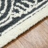 Tarragon Charcoal Solid Woven Wool 8X5 Feet Carpet