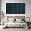 The Castle Decor Abstract Art Wall Painting Wooden Framed Digital Painting 27x48 Inch (Style 7)