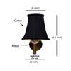 Devansh Gold Wall Mounted Lamp With Black Cotton Shade