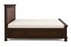Planetarium Solid Wood King Size Bed in Walnut