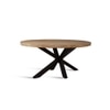 Xerone Solid Wood 6 Seater Dining Table in Limewash Finish