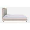 Vincent Engineered Wood Queen Size Non Storage Bed In Provincial Teak Finish