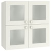 Romano Wall Mounted Glass Display Cabinet in Ivory Colour