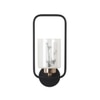 Eliante Modern Wall Lights Mild Steel, Glass & Glass Material Brown, Gold & White Finish