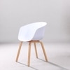 Kepler Brooks Modena Cafeteria Dining Chair in White Colour