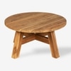 Ava Indonesian Teak Outdoor Coffee Table In Light Brown Finish