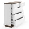 Baltoro Engineered Wood Chest of 5 Drawers in White Finish