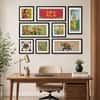 The Castle Decor Traditional Indian Folk Art Wall Painting Set of 8