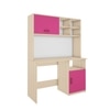 Passion Study Table Beige Teak Pink And Frosty White