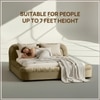 Casa Haven Relax King Size Bed in velvet With Engineered Hardwood Frame & Hydraulic Storage