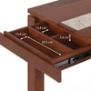 Atlas Crest Storage Solid Wood 4 Seater Dining Table In Honey Finish