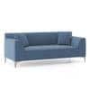 Wynn 3 Seater Fabric Sofa in Baltic Blue Colour