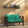 Farmone 2 Seater Wooden Sofa (Lagoon Green)