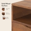 Zephyr Storage Coffee Table in Amber Walnut Finish