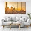 The Castle Decor Ramadan Sunset Jama Masjid Wall Art Set of 5 27x48 Inch