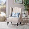 Denny Accent Chair in Beige Colour