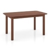 Dane Solid Wood Dining Table 6 Seater with 6 Bren Swivel Dining Chairs (Colour: Auburn)