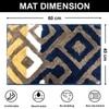 Luxe Home Macau Diamond Bath Mat (40x60 cm)- Taupe