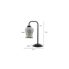 Alexa Multi color Mosaic Glass Iron Table Lamp