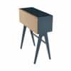 Scandinavian Valen Writing Desk Matte Black Finish
