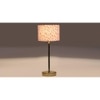 Multicolor cotton with Metal Gold Table Lamp