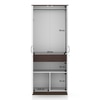 Riley Engineered Wood 2 Door Wardrobe in White Finish