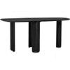 Scandinavian Wodi Dining Table Matte Black Finish