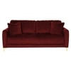 Angle Fabric Sofa (Maroon)