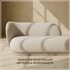 Eliteelegance Wood 2 Seater With Upholstery Non Storage Sofa In Grey Colour