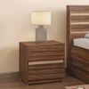 Rodrigues Bedside Table 2 Drawer Rolex Brown Colour