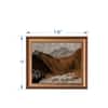 Artistry Brown Whitelandscape Printed Framed Canvas Canvas Wall Prints Set of 1 Multicolor Matte