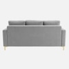 Arab Velvet 3 Seater Sofa Grey Color